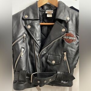 Harley Davidson boys simulated leather jacket